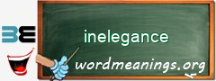 WordMeaning blackboard for inelegance